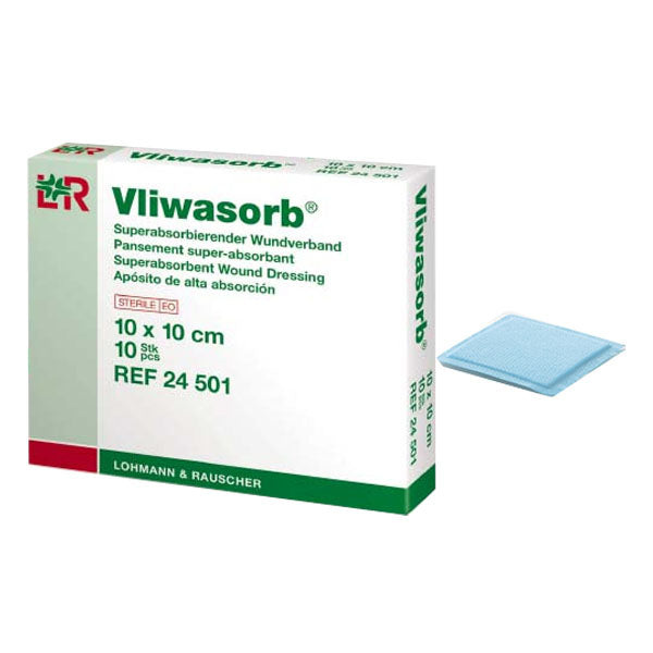 Vliwasorb Super Absorbant Dressing, 4" x 4" (Box of 10)