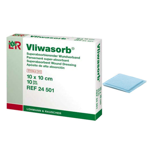 Vliwasorb Super Absorbant Dressing, 4" x 4" (Box of 10)
