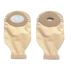 Nu-Flex 1-Piece Adult Drainable Pouch Cut-to-Fit Convex 1-3/4" x 3-1/4" Oval (Box of 10)