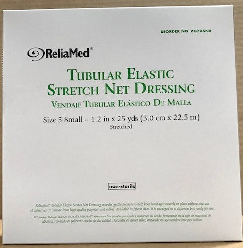 ReliaMed Tubular Elastic Stretch Net Dressing, Small 10" - 13" x 25 yds. (Head, Shoulder and Thigh)