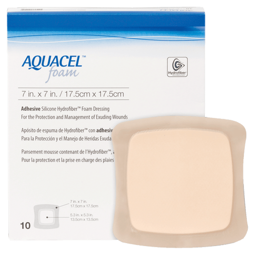 Aquacel Adhesive Gelling Foam Dressing, 7" x 7"