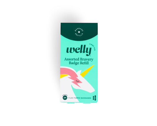 Welly Health Kids Rainbow Assorted Refill Pack, 24 ct (Box of 24)