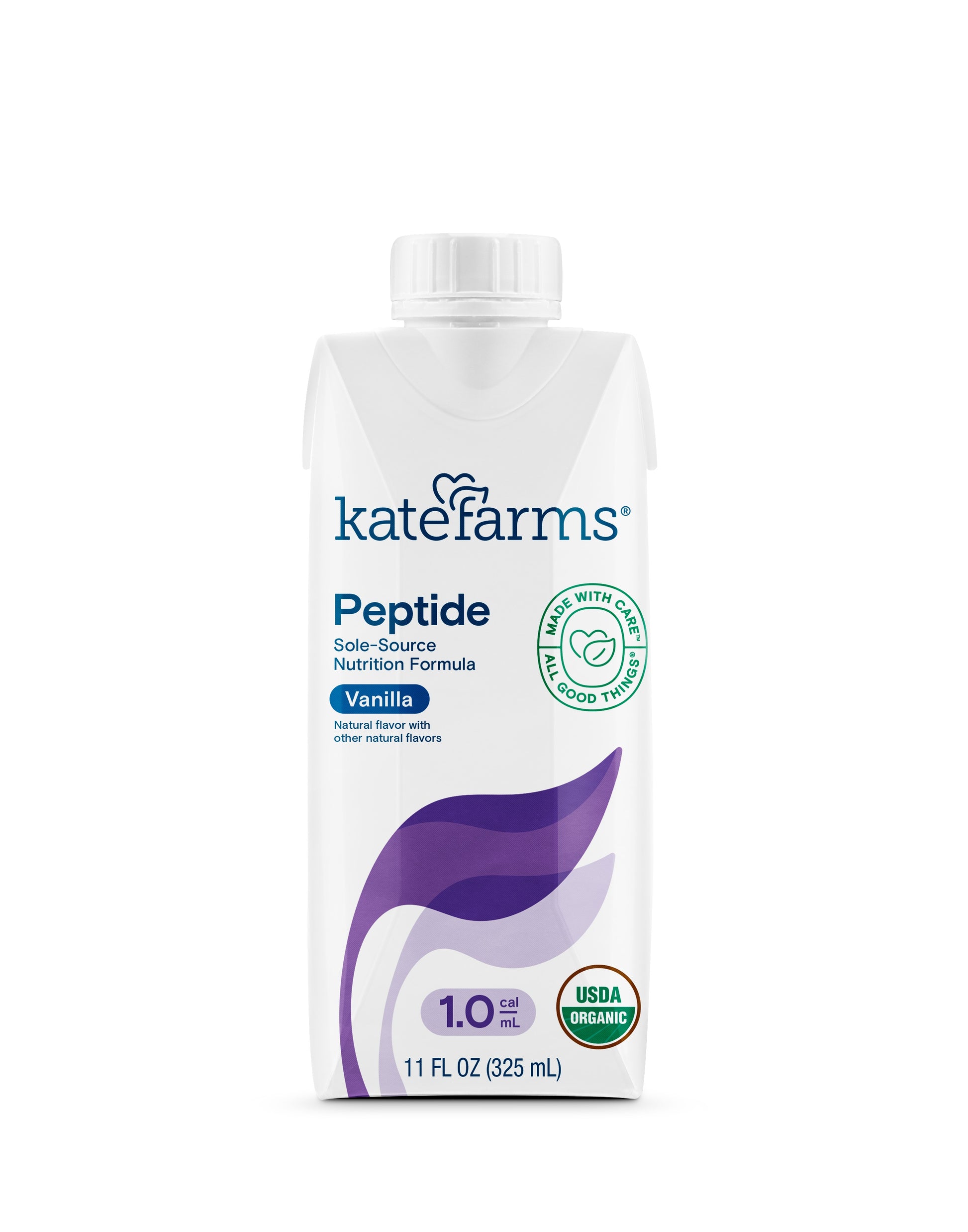 KATE FARMS Peptide 1.0 Vanilla, 11 fl. oz. (325 mL) (Case of 12)