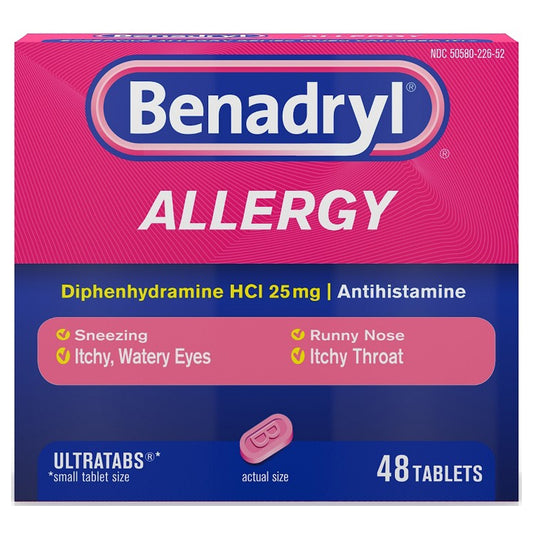 Benadryl Ultra Allergy Relief Tablets, 48 ct