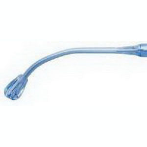 Medi-Vac Yankauer Suction Handle with Tapered Bulbous Tip with Pre-connected Tubing 6" L x 1/4" I.D (Case of 50)