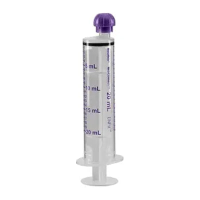 NeoConnect Oral/Enteral Syringe with ENFit Connector, Purple, 20 mL (Case of 100)