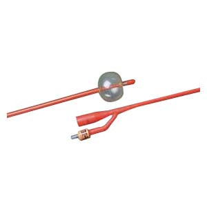 BARDEX LUBRICATH Council 2-Way Foley Catheter 16 Fr 5 cc (Case of 12)