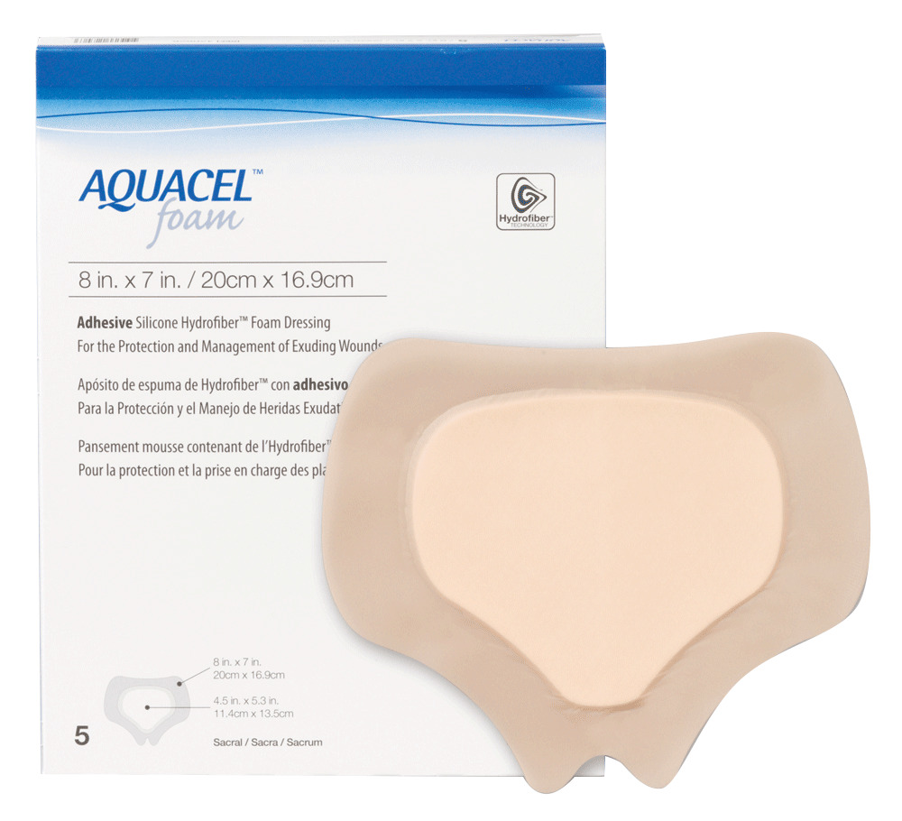Aquacel Gelling Adhesive Foam Dressing 8" x 7"