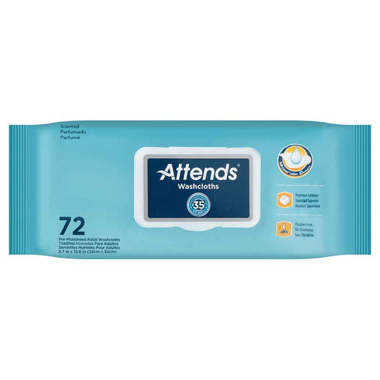 Attends Washcloth, Large,  7.8" x 11.8" (Case of 864)