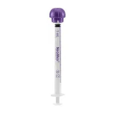 NeoConnect Oral/Enteral Syringe with ENFit Connector, Purple, 1 mL (Case of 200)