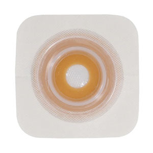 Natura Moldable Durahesive Skin Barrier Accordion Flange with Hydrocolloid Flexible Collar, Opening 1/2" to 7/8" (13 22mm), Flange 2-1/4" (57mm) (Box of 10)