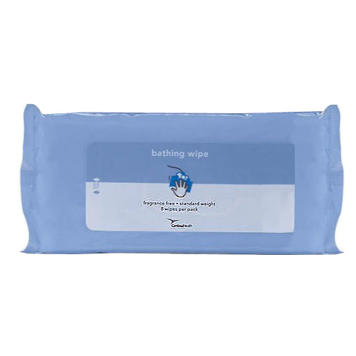 Bathing Wipe, Standard Weight, Fragrance Free. (Package of 8)