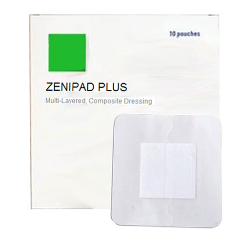 ZeniMedical ZeniPad Plus Composite Dressing, 2" x 2" with 1" x 1" Pad (Box of 10)