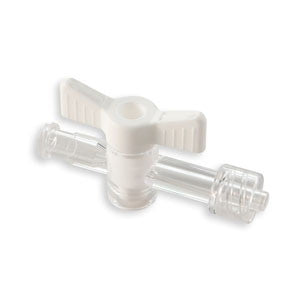 4-Way Bore Stopcock with Male Luer Adapter (Case of 50)