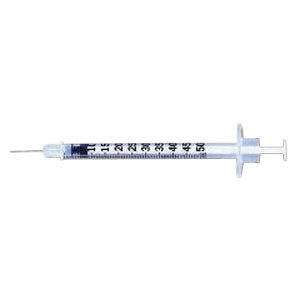Lo-Dose Insulin Syringe with Micro-Fine IV Needle 28G x 1/2", 1/2 mL (100 count) (Box of 100)