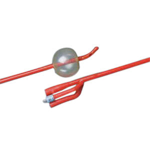 LUBRICATH Alcock 3-Way Latex Foley Catheter 22 Fr 30 cc