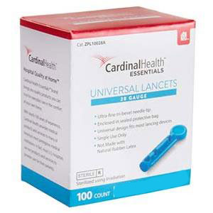 Cardinal Health Essentials Universal Lancet 30G (100 count) (Box of 100)