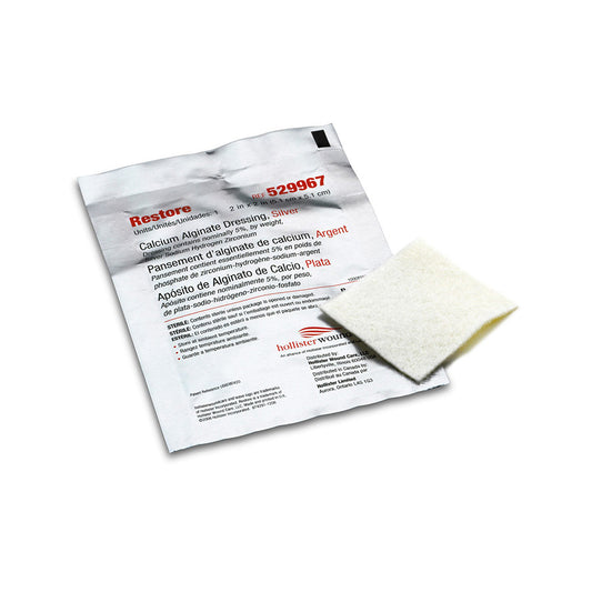 Restore Calcium Alginate Dressing with Silver 2" x 2" (Box of 10)