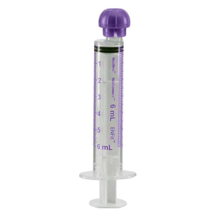 NeoMed Oral/Enteral Syringe, Purple, 6 mL (Case of 200)