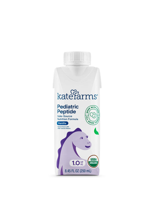 KATE FARMS Pediatric Peptide 1.0 Vanilla, 8.45 fl. oz. (250 mL) (Case of 12)