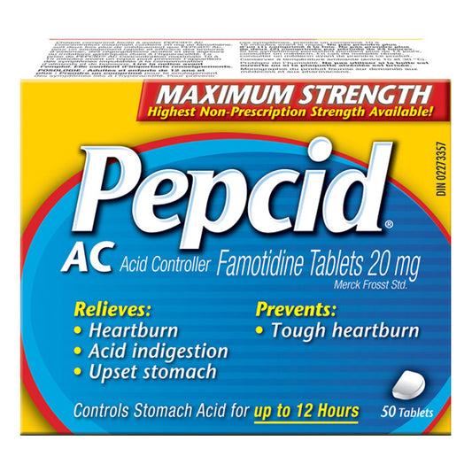 Maximum Strength PEPCID AC Tablets, 8 Count