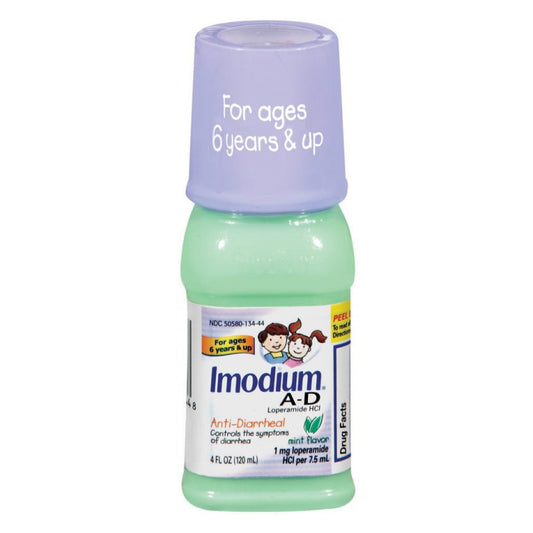 Imodium A-D Anti-Diarrheal, Mint Flavor, 4 fl oz