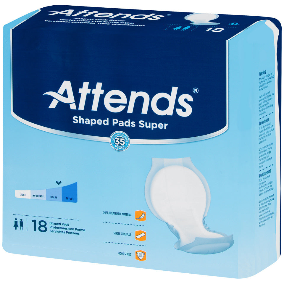 Attends Shaped Pads, Super - Replaces Item 48SPS (Package of 20)
