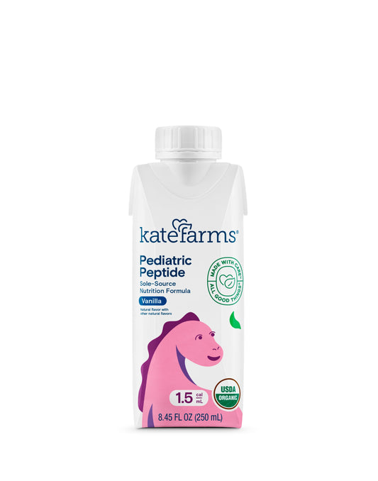 KATE FARMS Pediatric Peptide 1.5 Vanilla, 8.45 fl. oz. (250 mL)