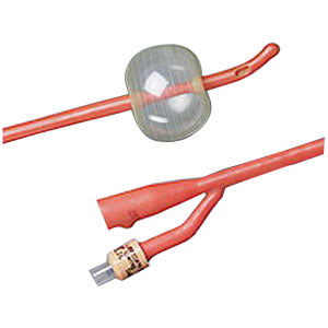 BARDEX Infection Control Coude 2-Way Specialty Foley Catheter 24 Fr 5 cc