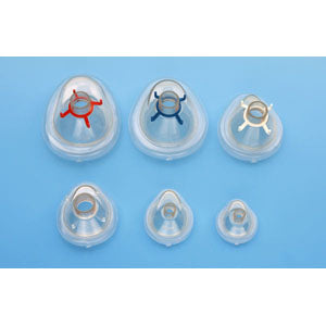 AirLife Disposable Resuscitation Face Mask with Red Hook Ring, Large Adult
