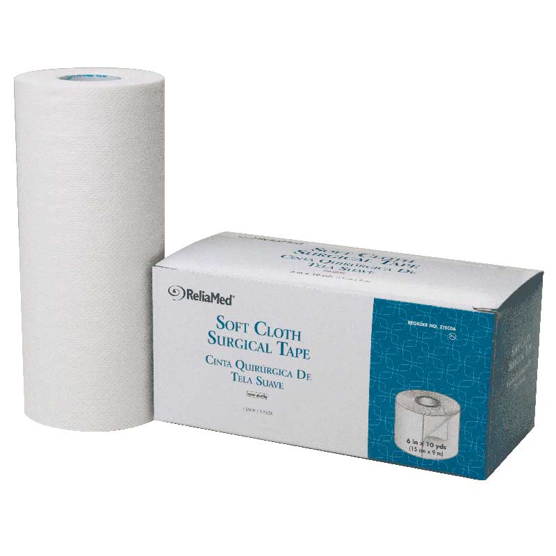 Cardinal Health Essentials Soft Cloth Surgical Tape 6" x 10 yds.