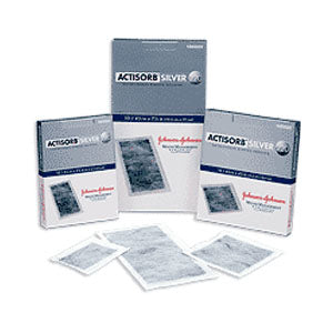 ACTISORB Silver Antimicrobial Dressing 4-1/8" x 4-1/8" (Package of 10)