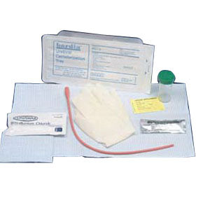 BARDIA Vinyl Urethral Catheter Tray 14 Fr (Case of 20)