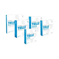 Tielle Lite Adhesive Dressing 3-1/8" x 5-7/8", Pad is 12.09" Square Inches (Package of 10)
